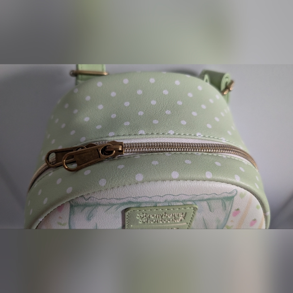 Loungefly Strawberry Shortcake Slumber Party Mini Backpack  and wallet - Picture 6 of 9